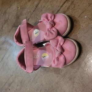 Sugar Pink Kids Shoes with Bow
